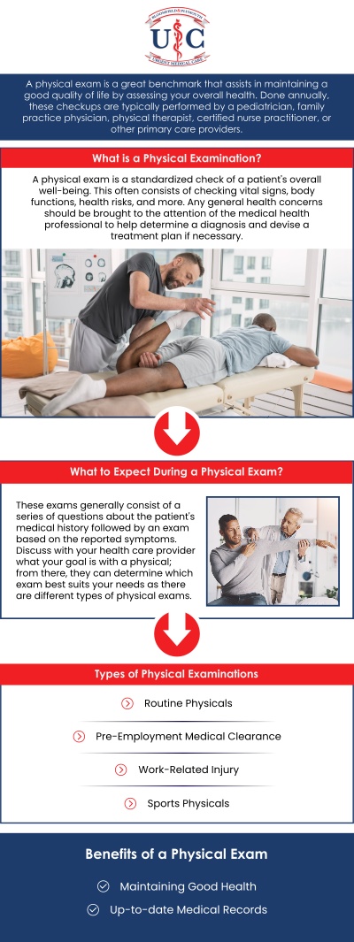 At Bloomfield Urgent Care, we make it simple to stay on top of your health and meet any requirements for physicals. We understand that scheduling a physical can sometimes be a hassle, which is why we offer quick and easy physical exams to meet your needs. Whether it’s a required sports physical or an employment-related exam, our experienced medical team is here to provide thorough evaluations promptly. We ensure all the necessary paperwork is completed accurately and efficiently, so you can get back to your day without delay. Contact us or schedule an appointment for timely care. We are conveniently located at 43141 Woodward Ave. Bloomfield Hills, MI 48302.